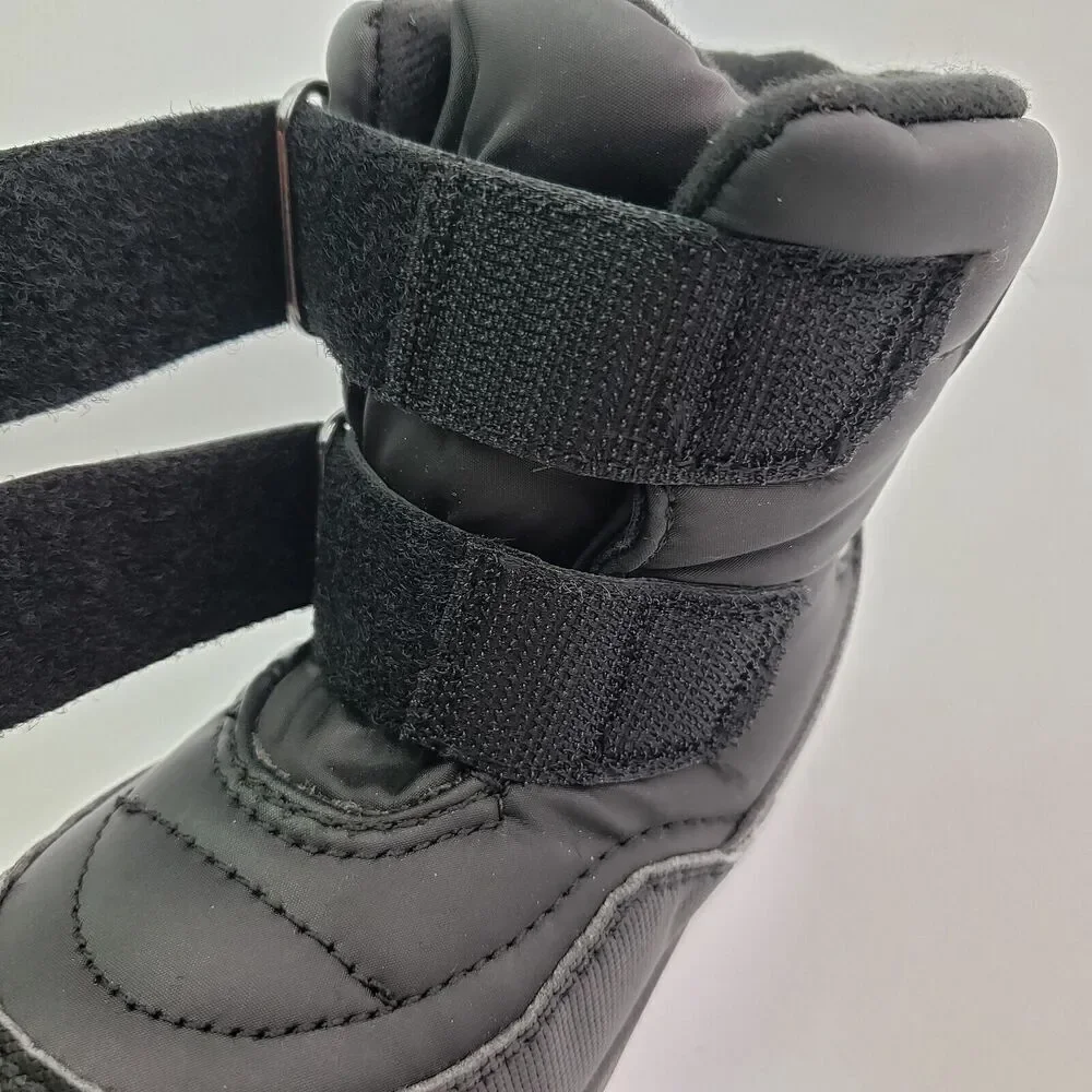 Khombu Neek 2 Baby Toddler Size 5 Black PullOn Waterproof Warm Winter Snow Boots
